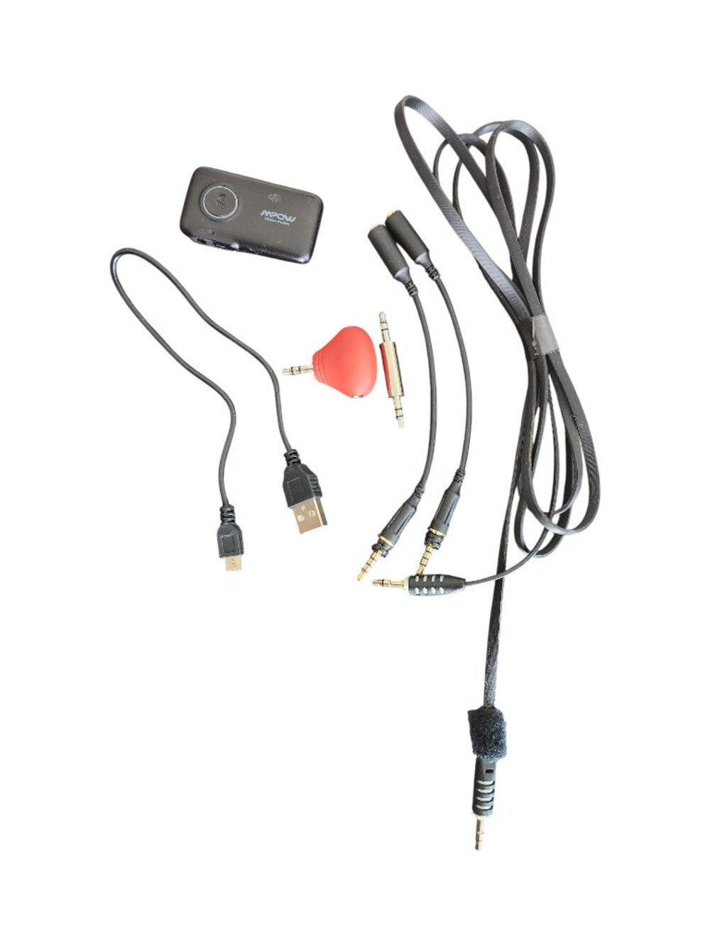 MPOW Wireless Receiver bundle Kit With cables accessories and adapters, full acc